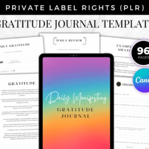 PLR Daily Manifesting Gratitude Journal