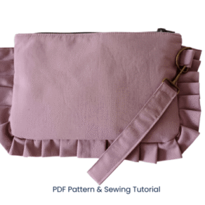 Ruffle Clutch | Large Wristlet Purse Bag