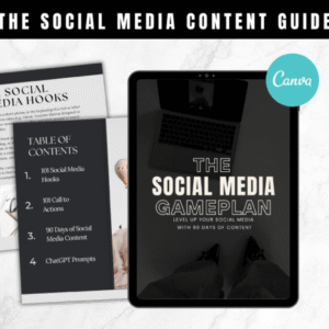 Social Media Content Guide Canva Templae