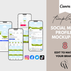 Social Media Profiles Mockup